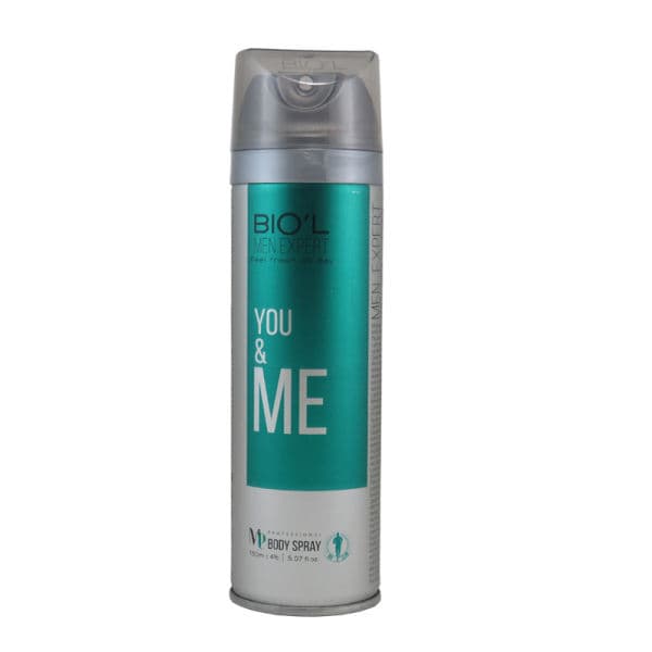 اسپری بدن مردانه بیول مدل  you&me حجم 150میلی لیتر