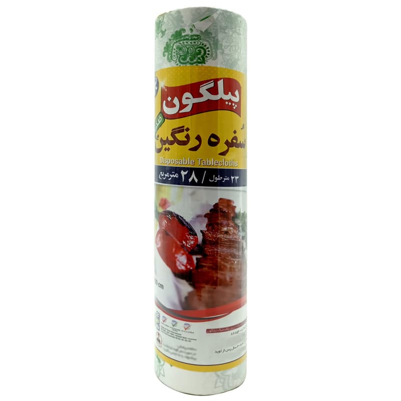 سفره یکبارمصرف پیلگون رنگین ضخیم 23 متری