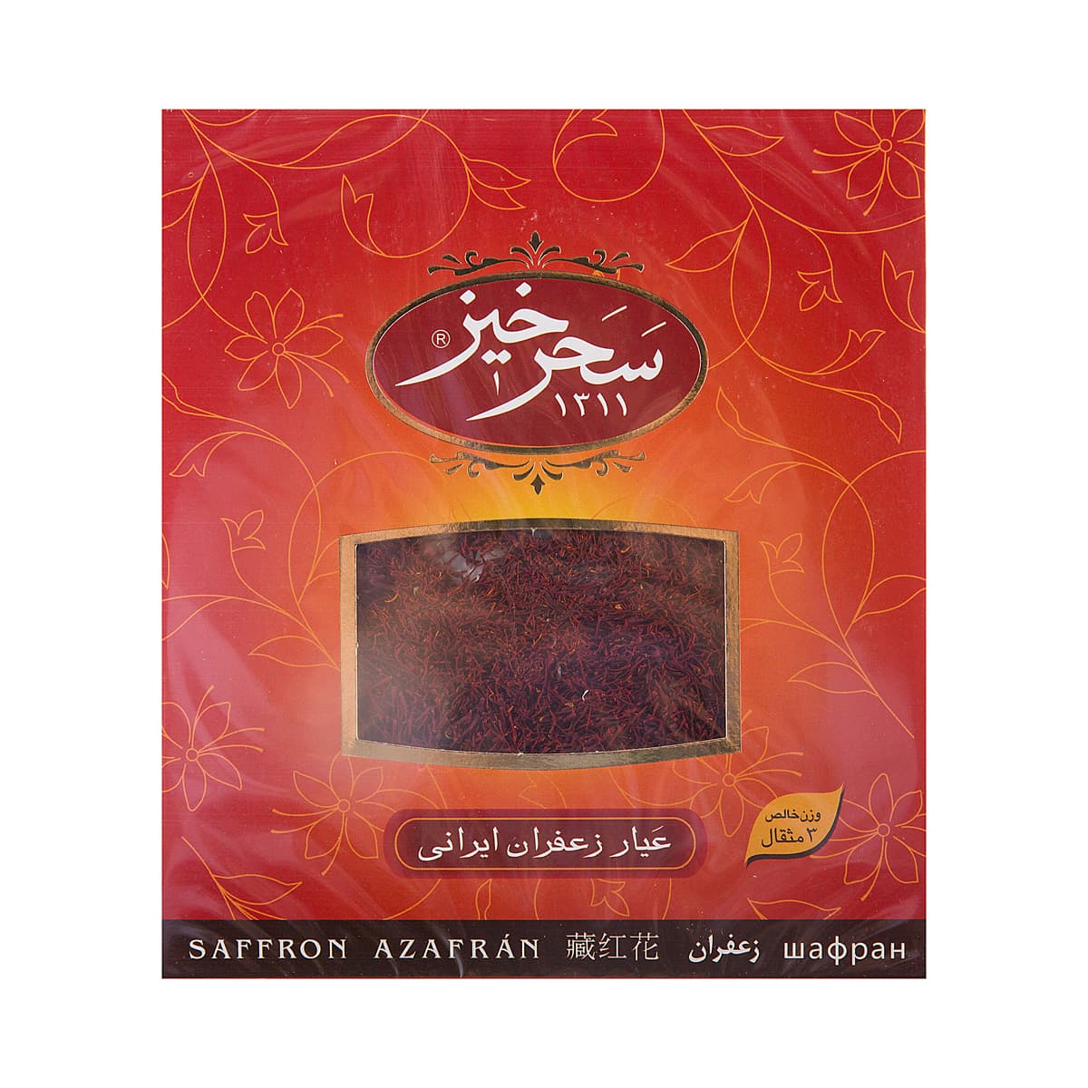 زعفران کادویی سرگل 3 مثقال سحرخیز