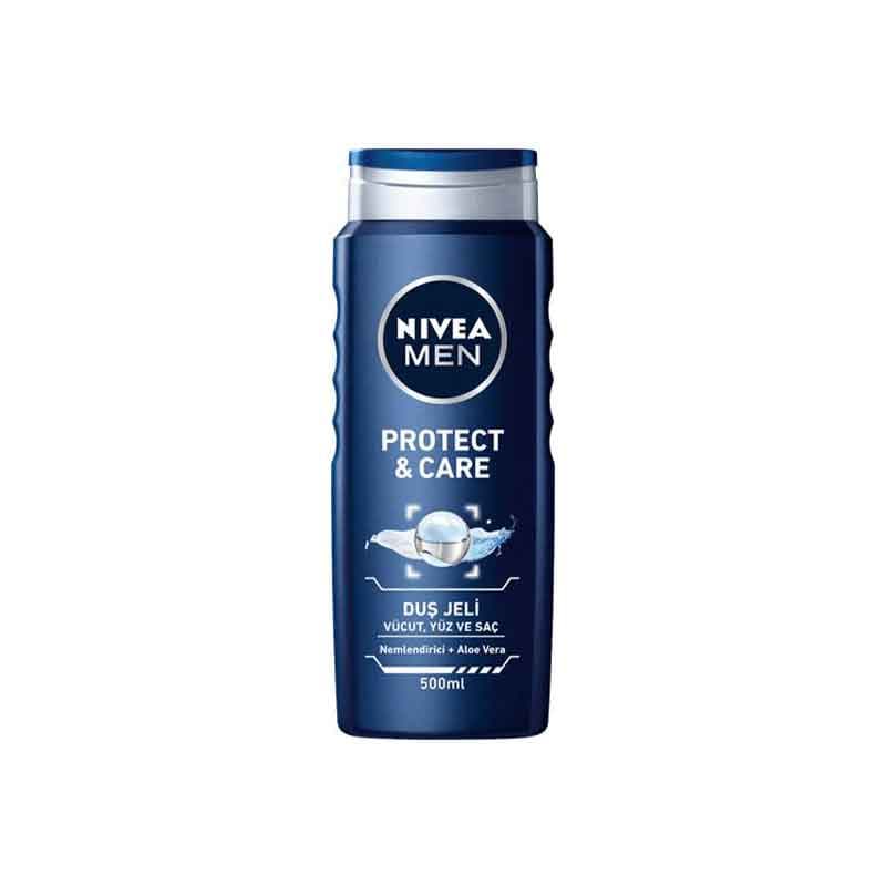 شامپو سر و بدن مردانه نیوآ مدل protect and care حجم 500 میلی لیتر