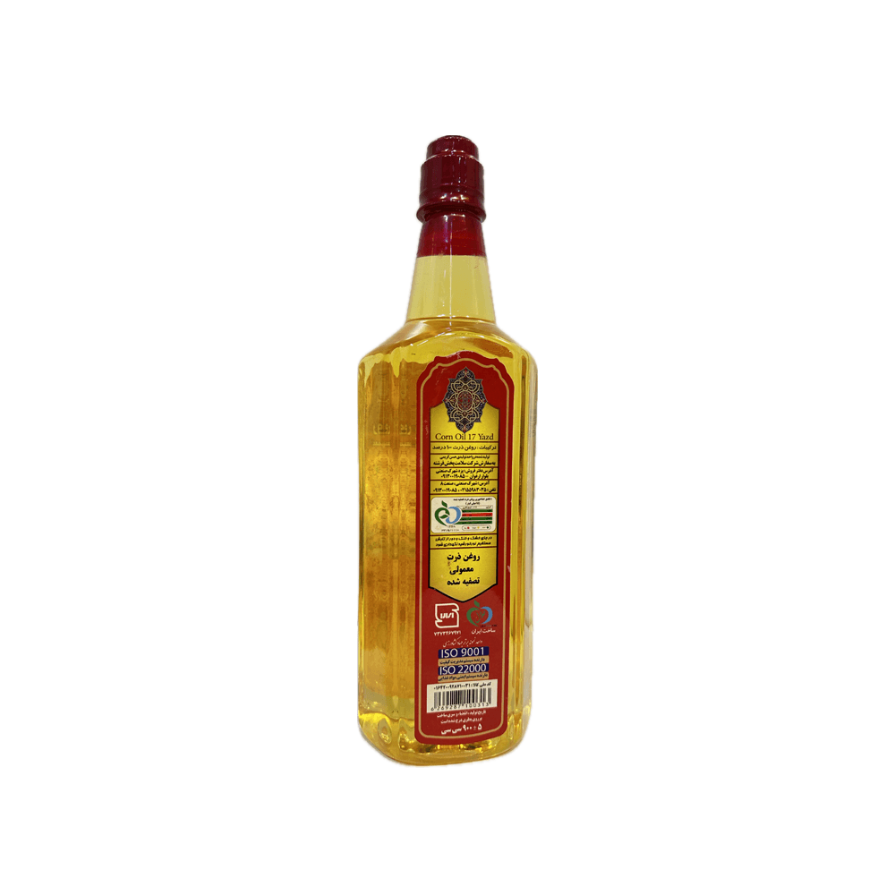 روغن ذرت تصفیه شده مناسب پخت و پز و سالاد  1720 میلی لیتر 17 یزد
