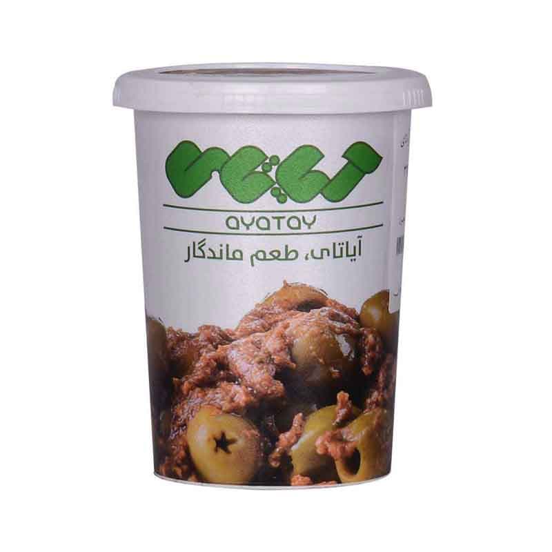 زیتون پرورده لیوانی آیاتای وزن  500 گرم