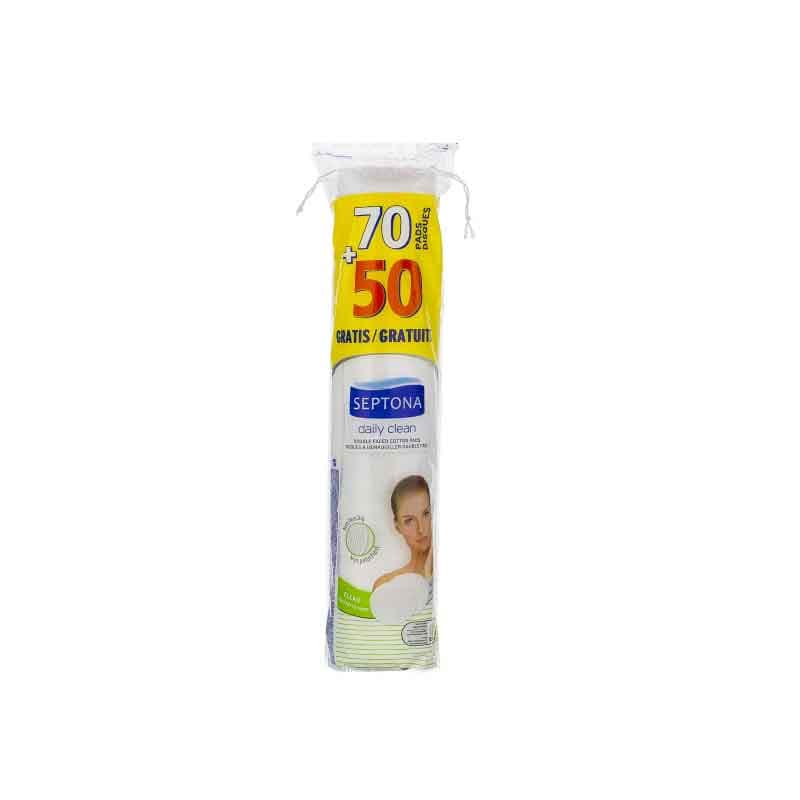 پد آرایشی گرد دوطرفه سپتونا بسته 50+70 عددی