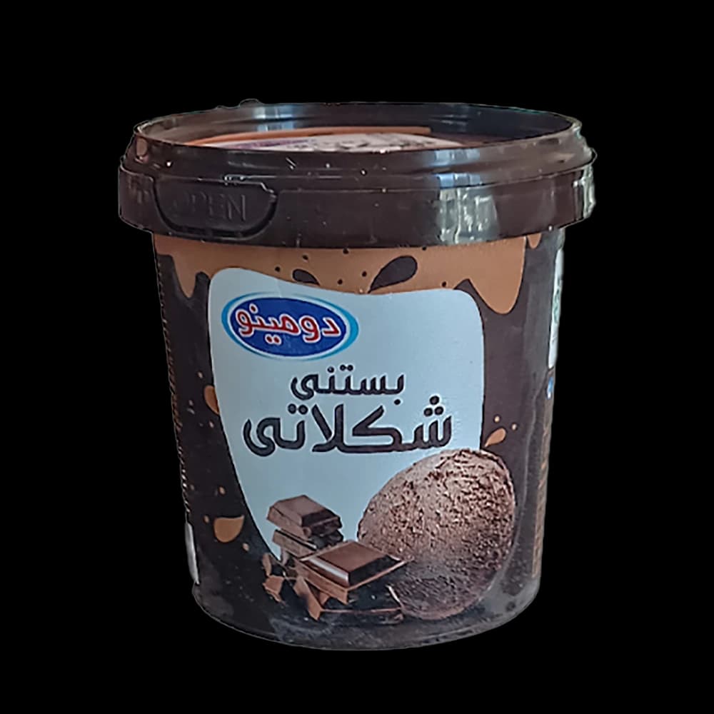 بستنی شکلاتی ظرفی 400 گرم دومینو