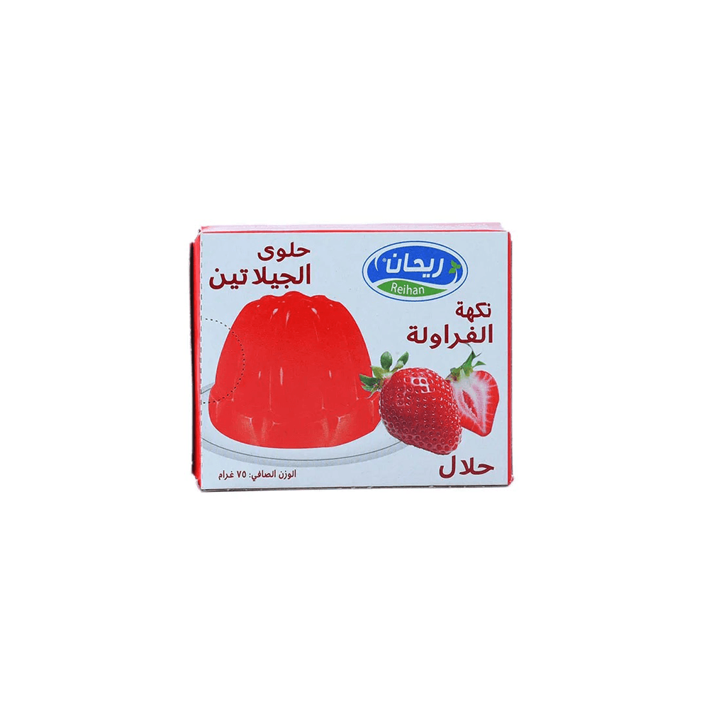 پودر ژله توت فرنگی 75 گرم ریحان