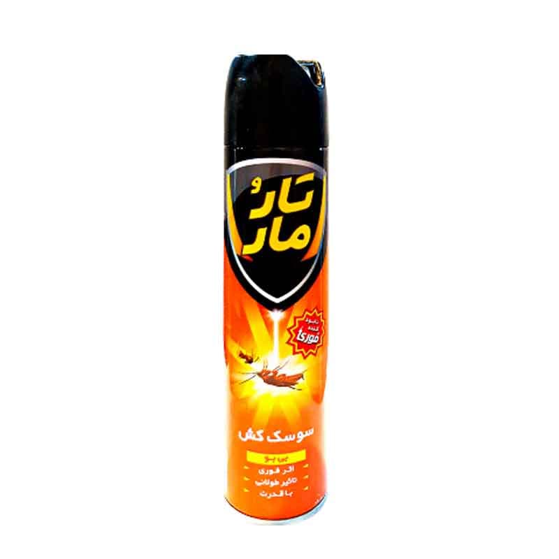 اسپری سوسک کش تارومار مدل insect killer بی بو حجم 400 میلی لیتر