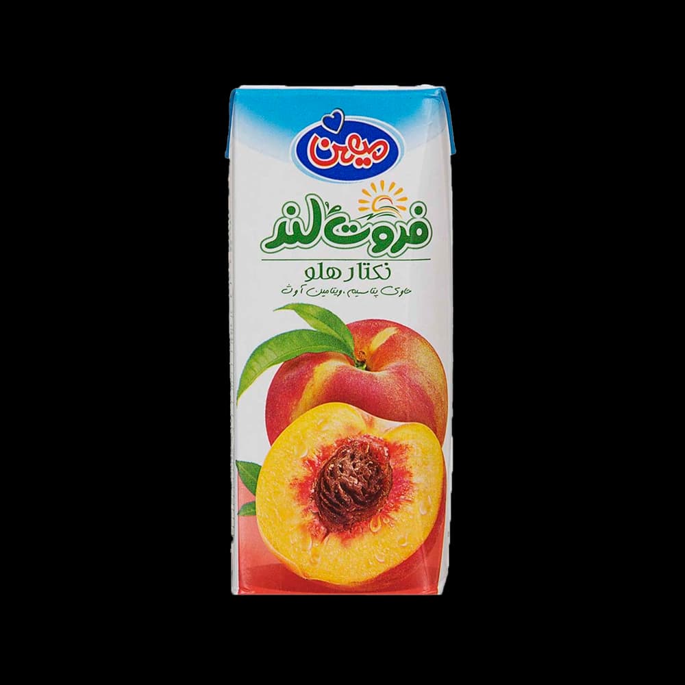 نوشیدنی هلو پالپ دار فروت لند 200 میل میهن