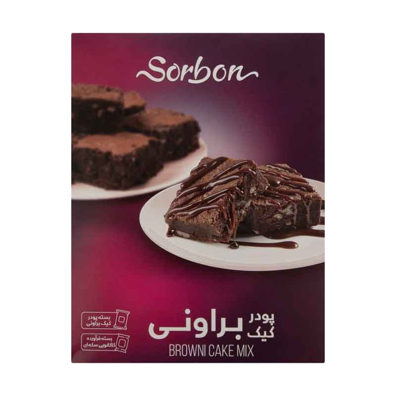 پودر کیک سوربن مدل براونی وزن 400 گرم